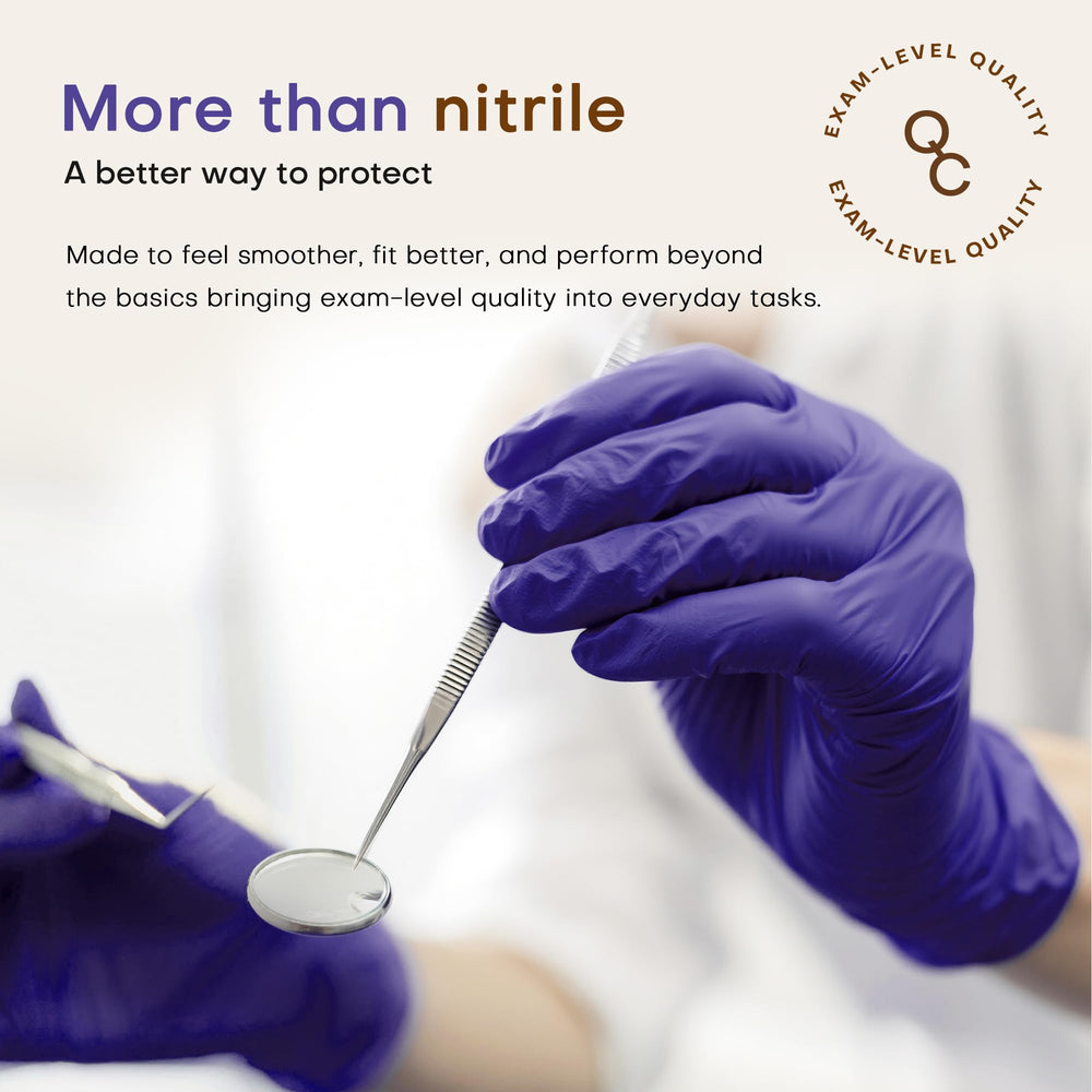 SUP nitrile gloves touchscreen-compatible for easy device use during tasks.