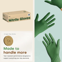 SUP nitrile gloves with textured fingertips for better grip