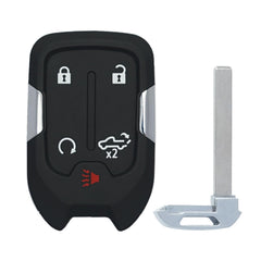 SUPALAND keyless remote for GMC Sierra front view with pre-installed battery.
