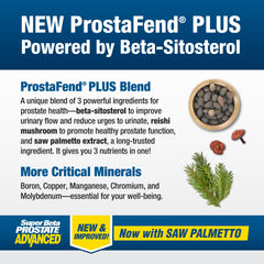 SUPER BETA PROSTATE box packaging signals a comprehensive bladder support formula.