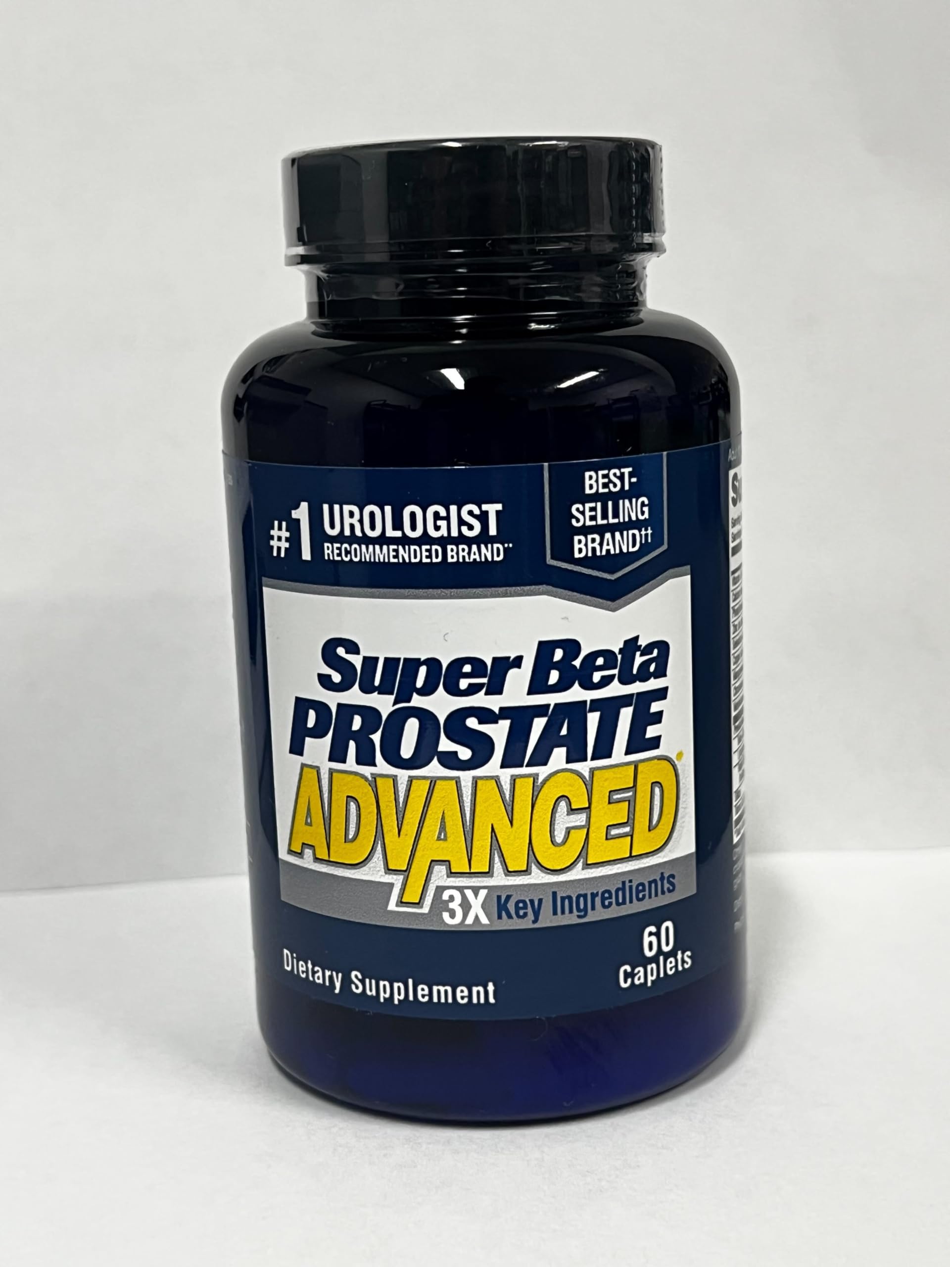 60 caplets per bottle displayed for easy daily dosing