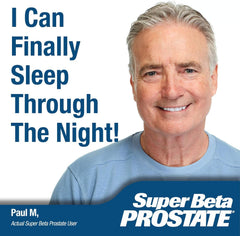Super Beta Prostate packaging box on a countertop for daily use.