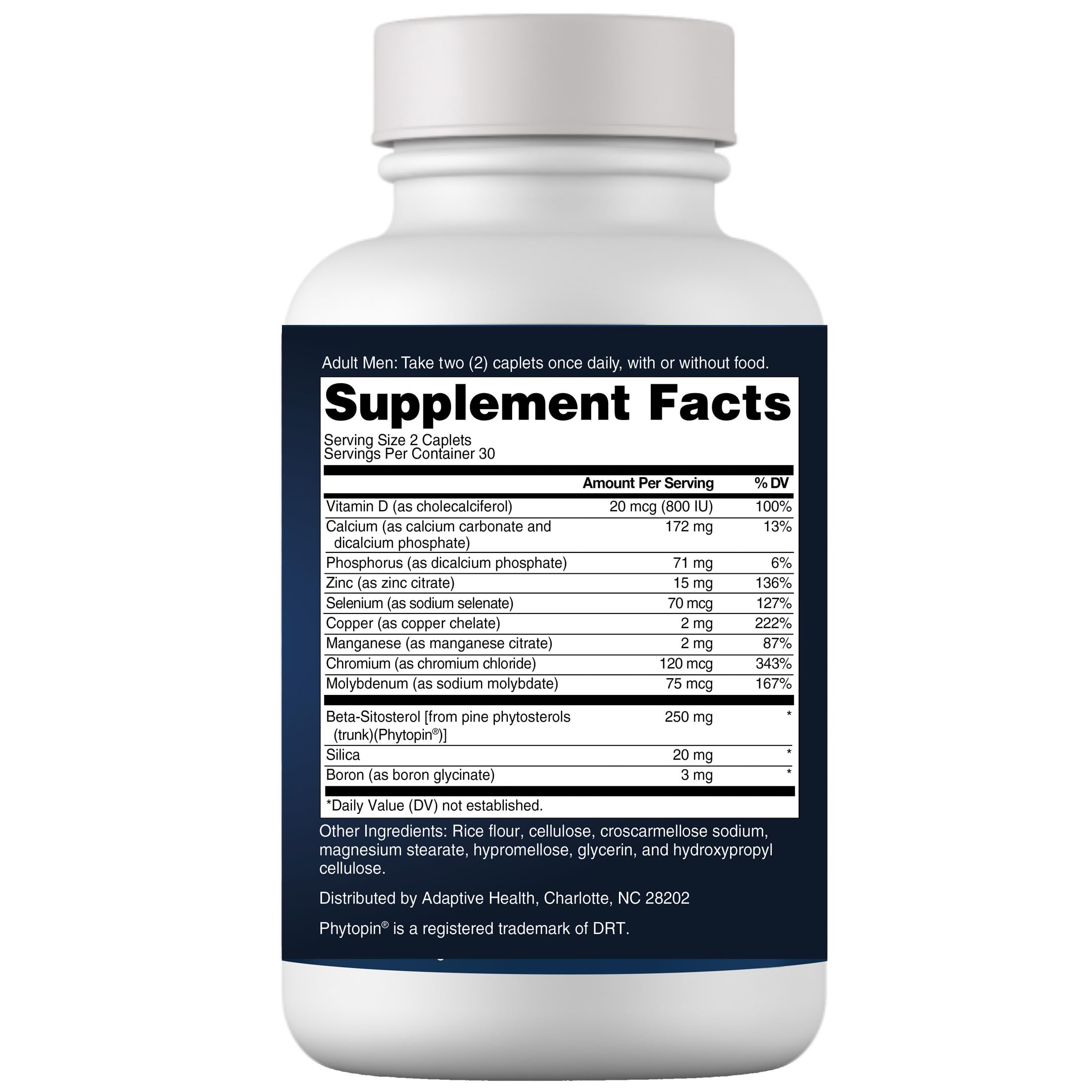 Super Beta Prostate bottle with water, suggesting an easy nightly routine.