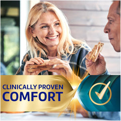 Super Poli-Grip Power Max Ultimate 12-hour hold supports all-day wear.