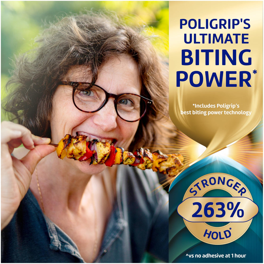 Four 2.2 oz tubes in the Super Poli-Grip Power Max Ultimate pack for convenience.