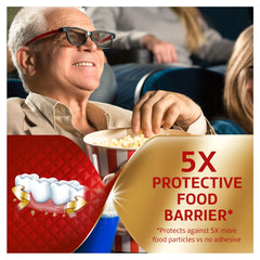 Super Poligrip Power Max flavor-free adhesive keeps dentures secure without taste