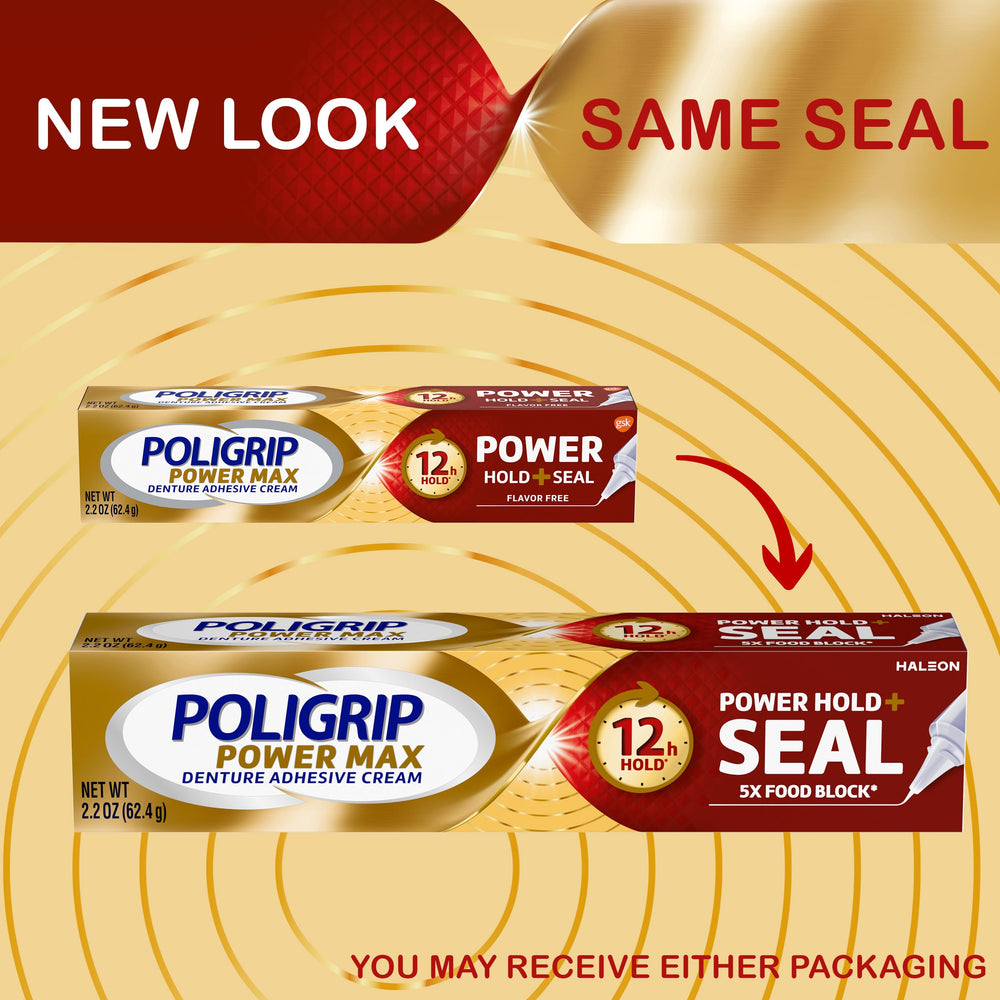 Super Poligrip Power Max precision-application ensures even seal distribution