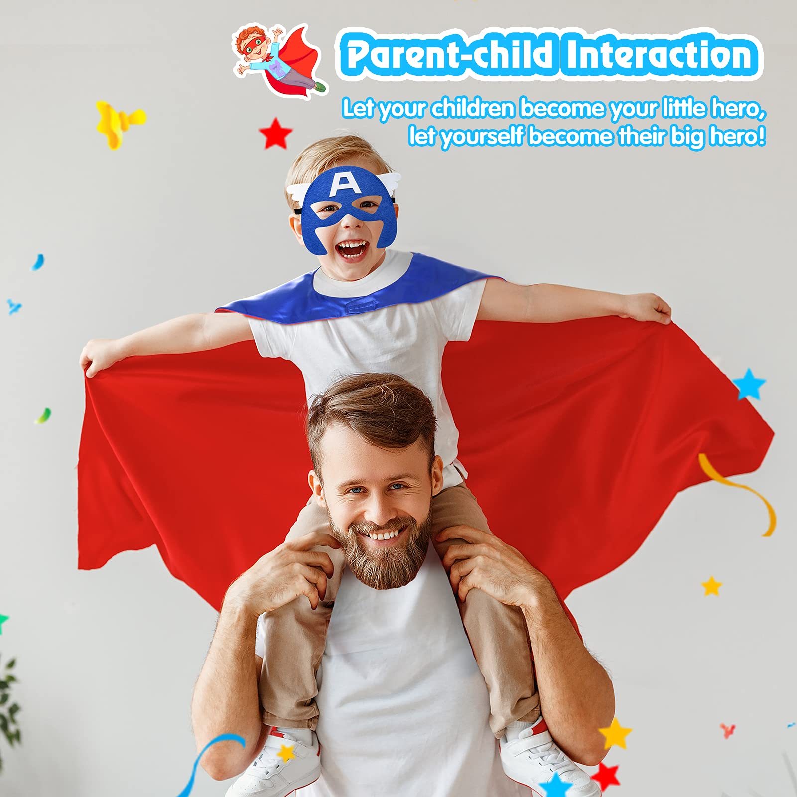 SUPER ROKO cape-size 27-5x27-5 inches: generous silhouette for hero moments.