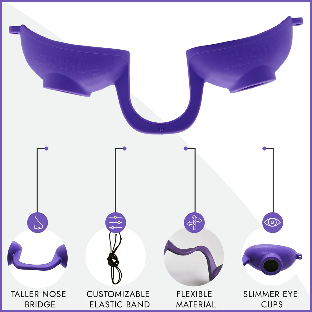 Super Sunnies Evo in-salon booth usage demonstrates protective eyewear for tanning sessions