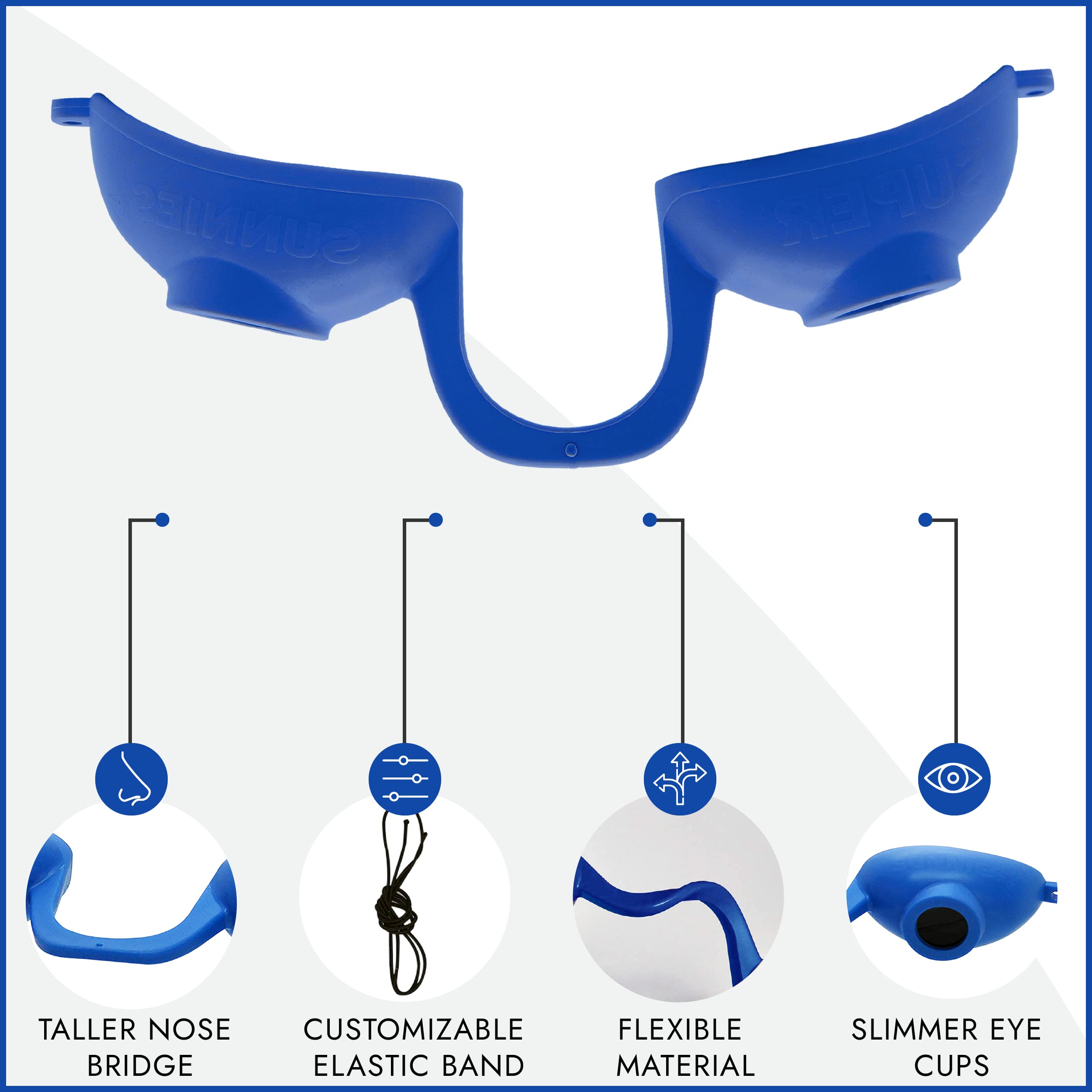 Super Sunnies Evo red light therapy glasses blue eye protection during sessions