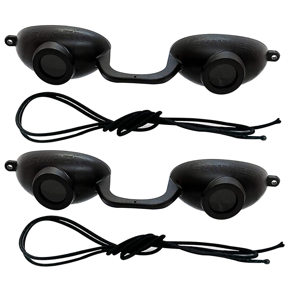 Super Sunnies Flex UV eye protection 2-pack for tanning and red light therapy.