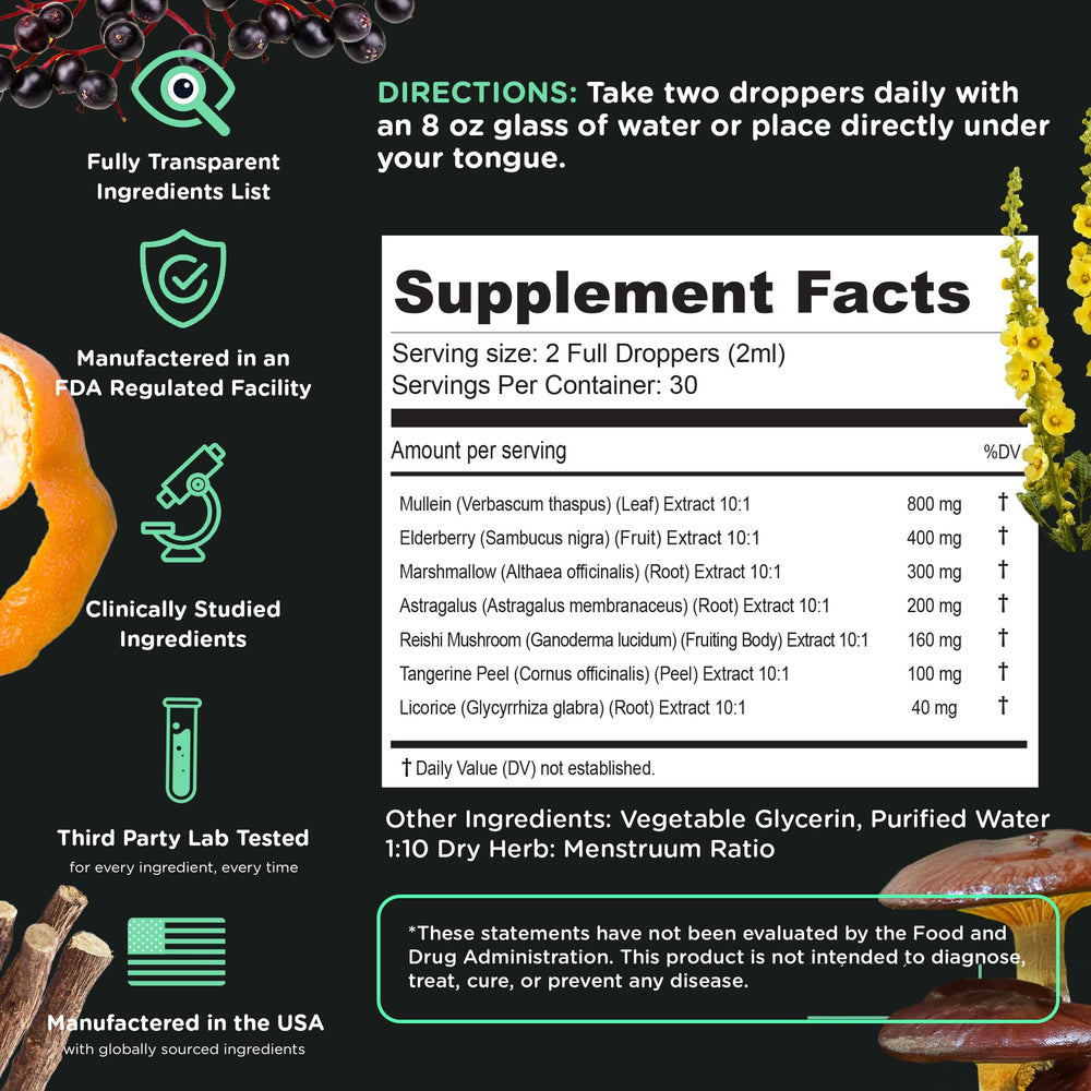 SuperBonsai Marshmallow Root tincture drops for calming herbal blend