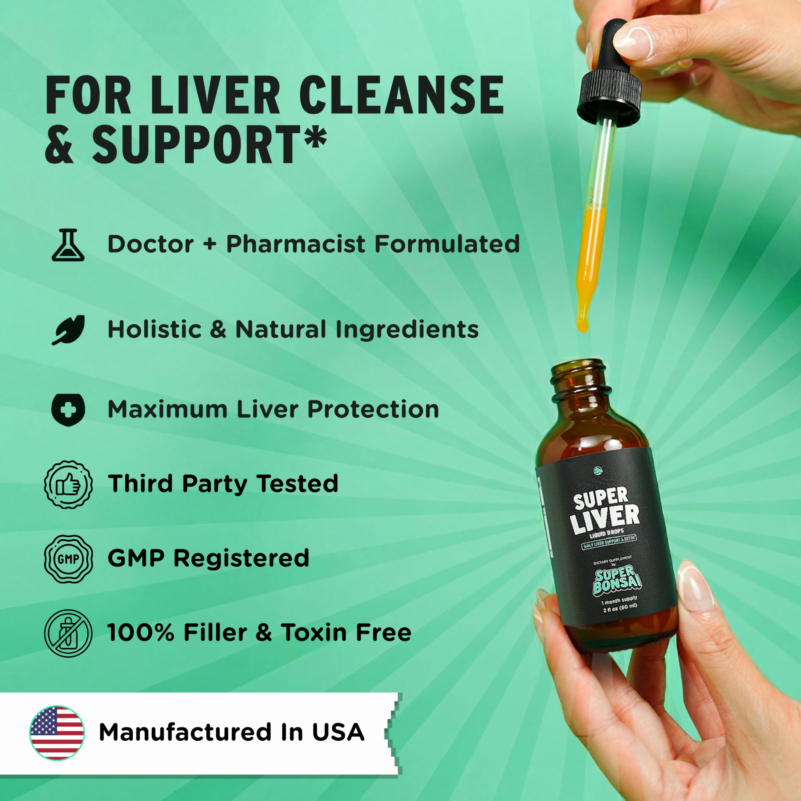 SuperBonsai Milk Thistle Drops highlight natural liver detox support