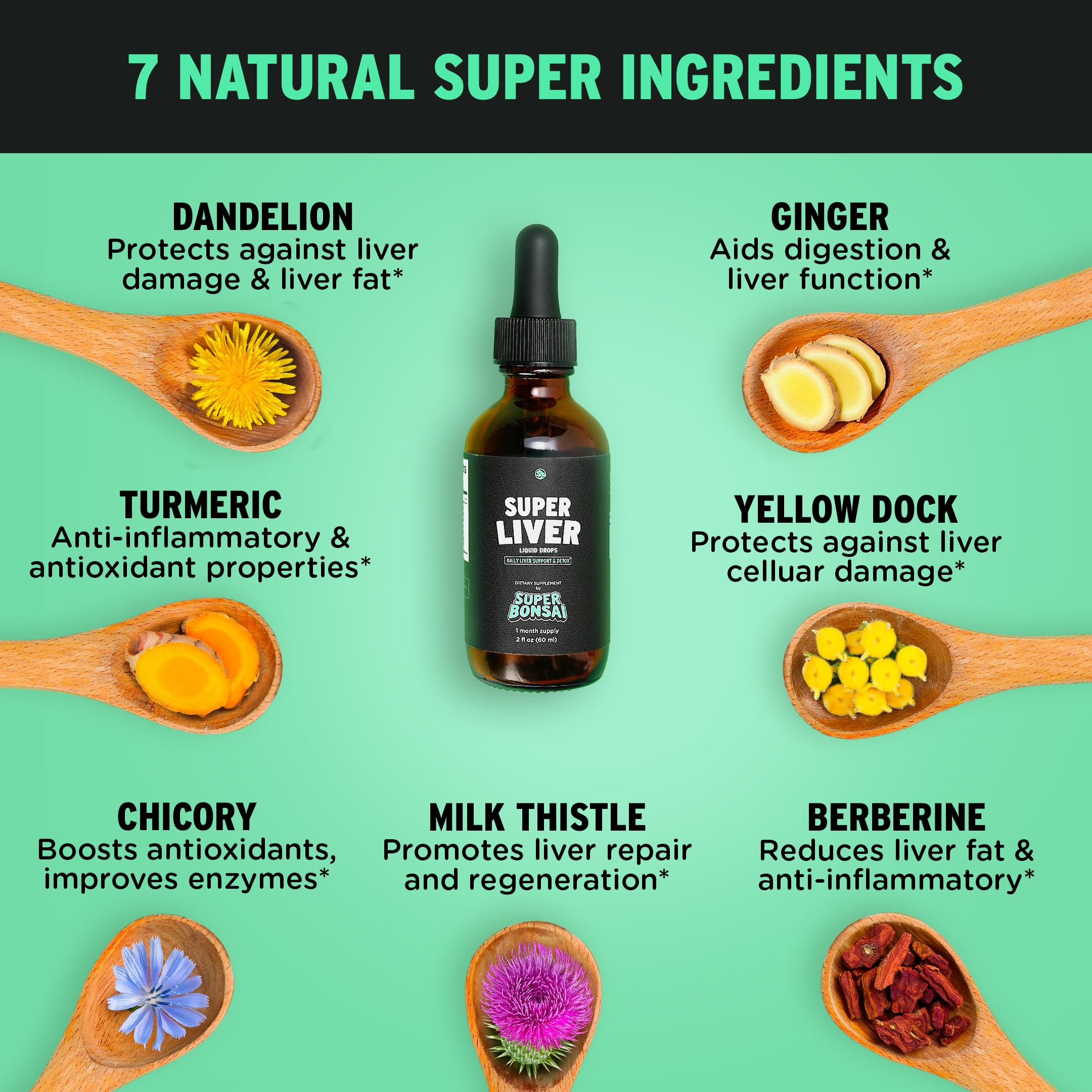 SuperBonsai Vegan GMP-certified label emphasizes clean, plant-based formula