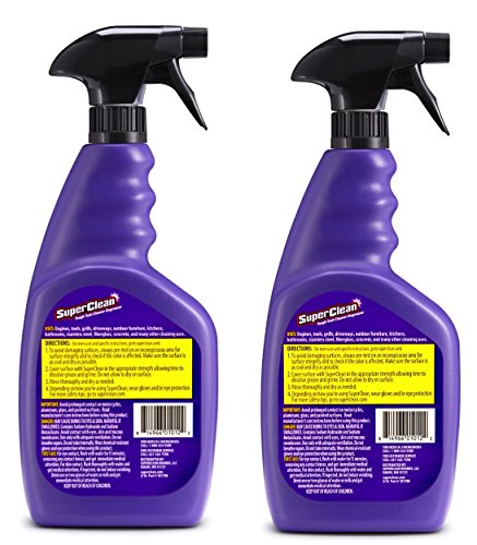 Two-pack of SuperClean 64oz bottles shown for bulk cleaning tasks