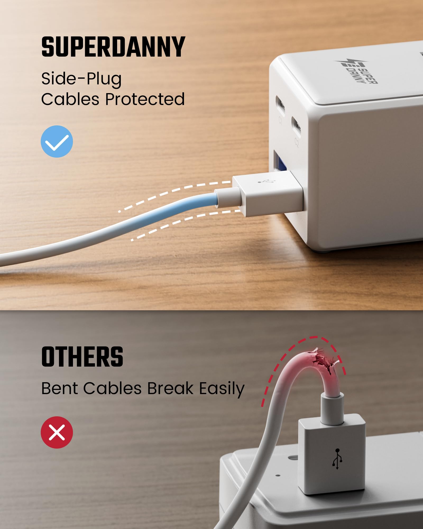 SUPERDANNY everyday use at home or office for flexible power access.