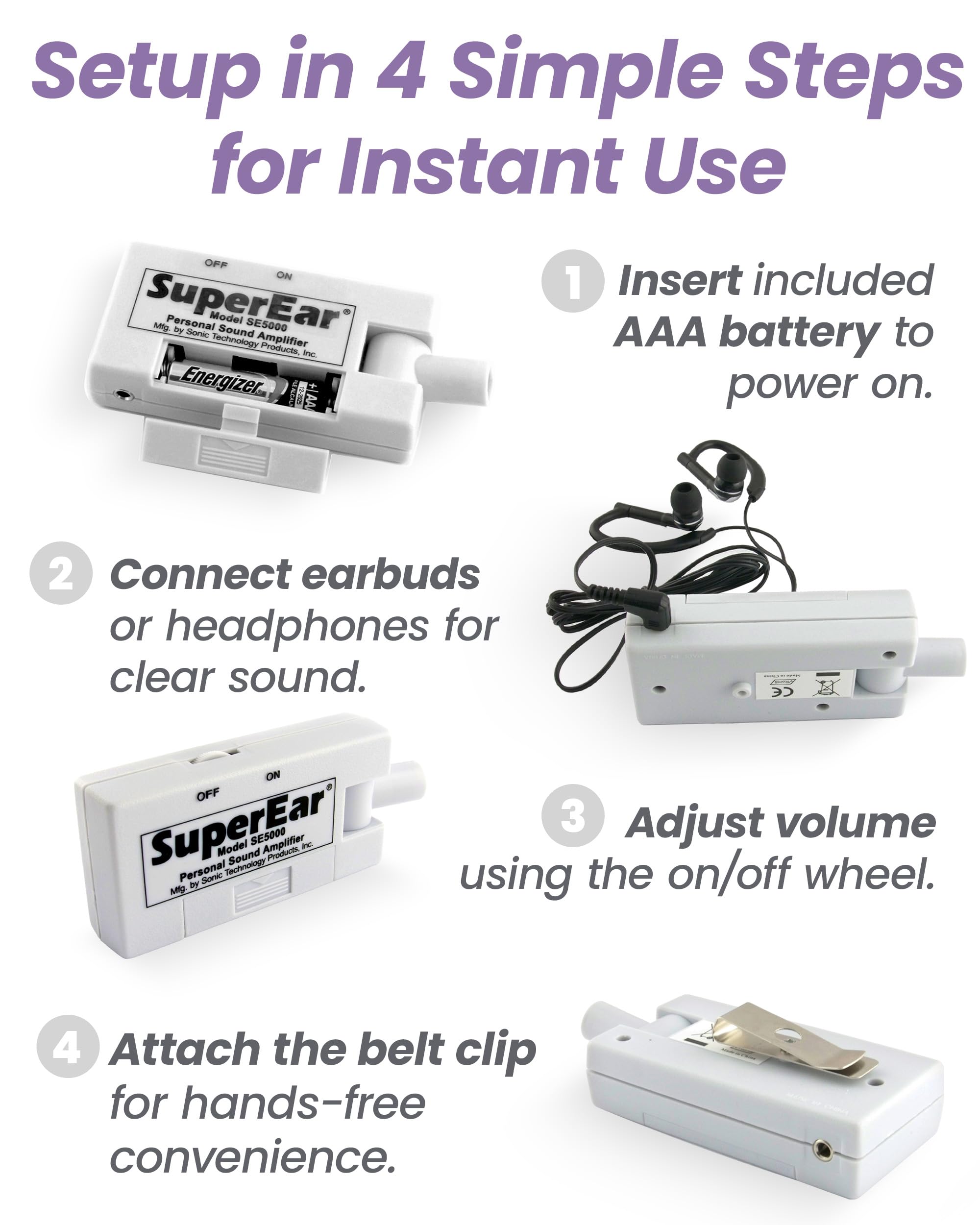SuperEar SE5000-use-outdoors image demonstrates versatile listening anywhere