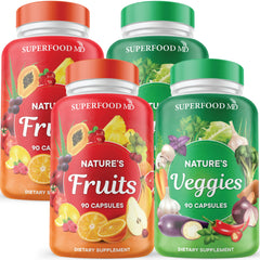Superfood MD 180 Fruit bottle close-up for convenient daily nutrition