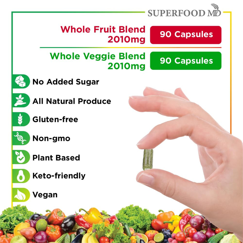 Superfood MD bottle pour-shot demonstrates simple, on-the-go dosing