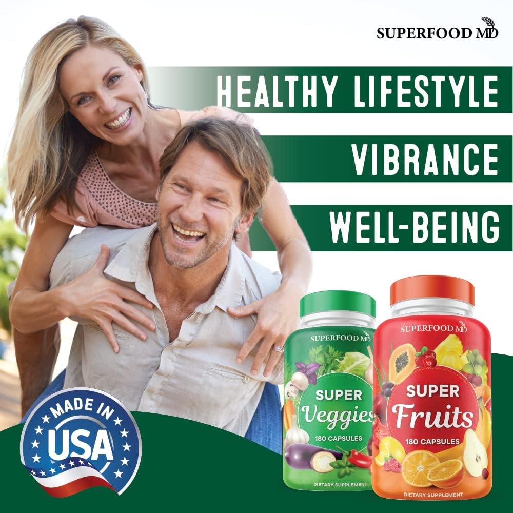 Superfood MD bottle with spoon for easy daily serving