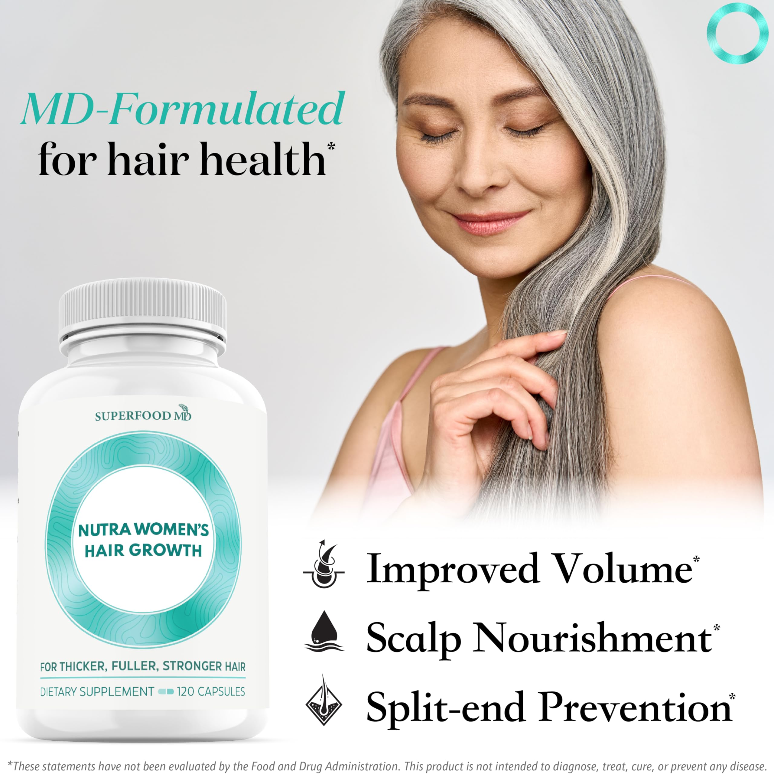 Superfood MD Women's Balance capsules close-up showing dosage form for daily use.
