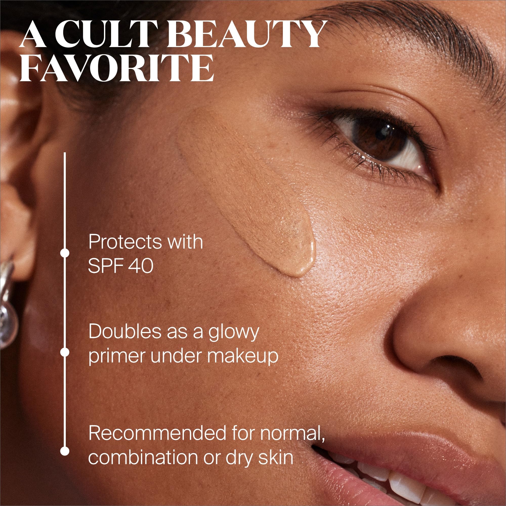 Supergoop Glow Oil 50 delivers nourishing SPF with a silky non-greasy glow.