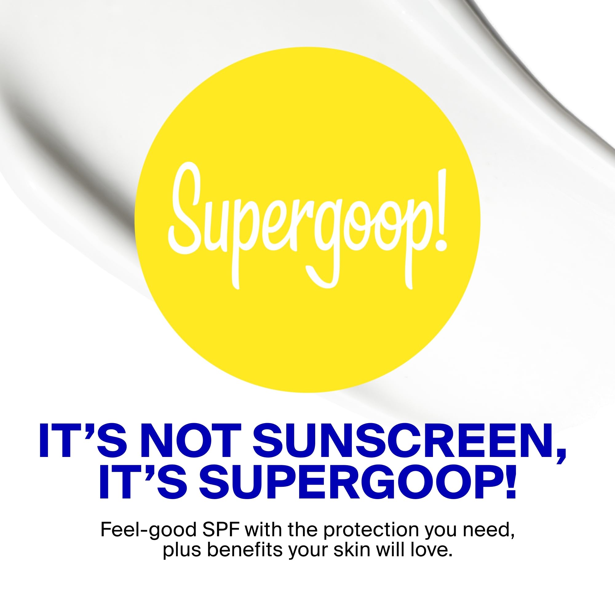 Makeup-ready dewy finish of Supergoop! Glowscreen supports light wear.
