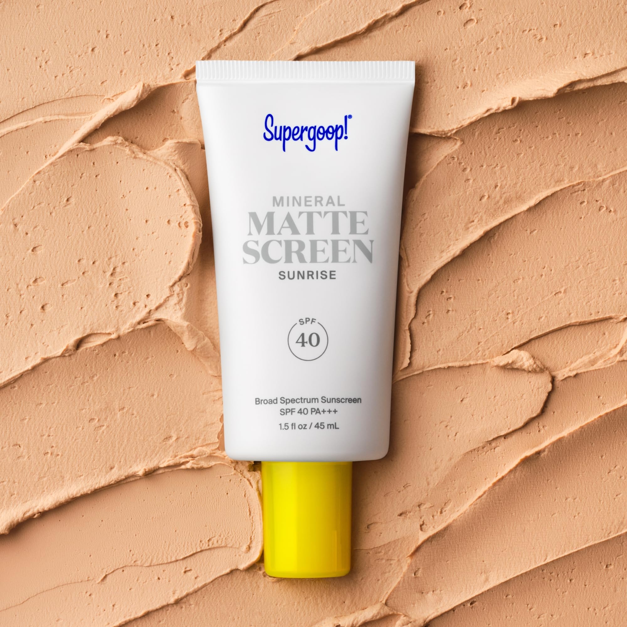 Water- and sweat-resistant Supergoop! Mattescreen proves staying power during daily activity.