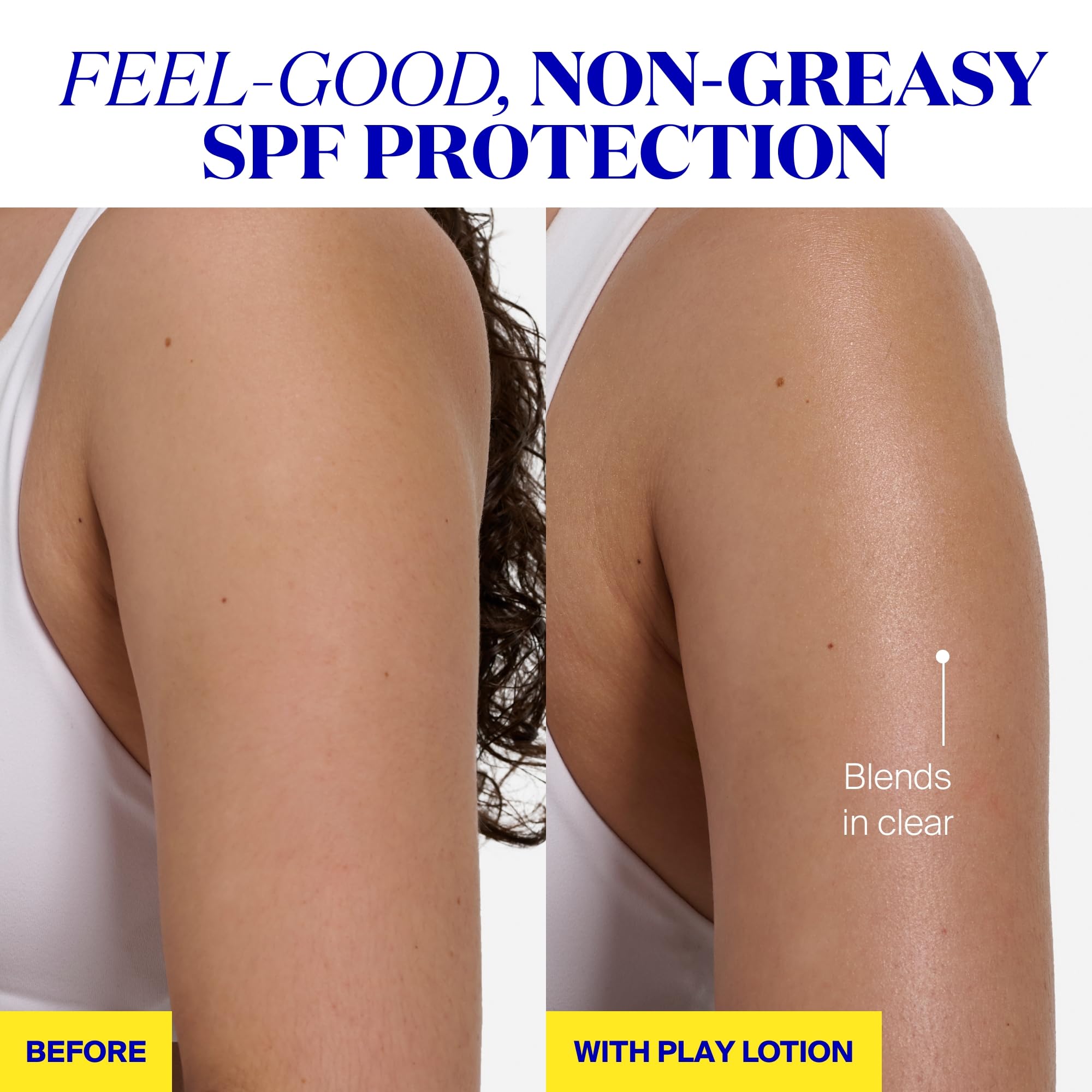 Supergoop! PLAY Everyday SPF 30 applied on face and body for protection.