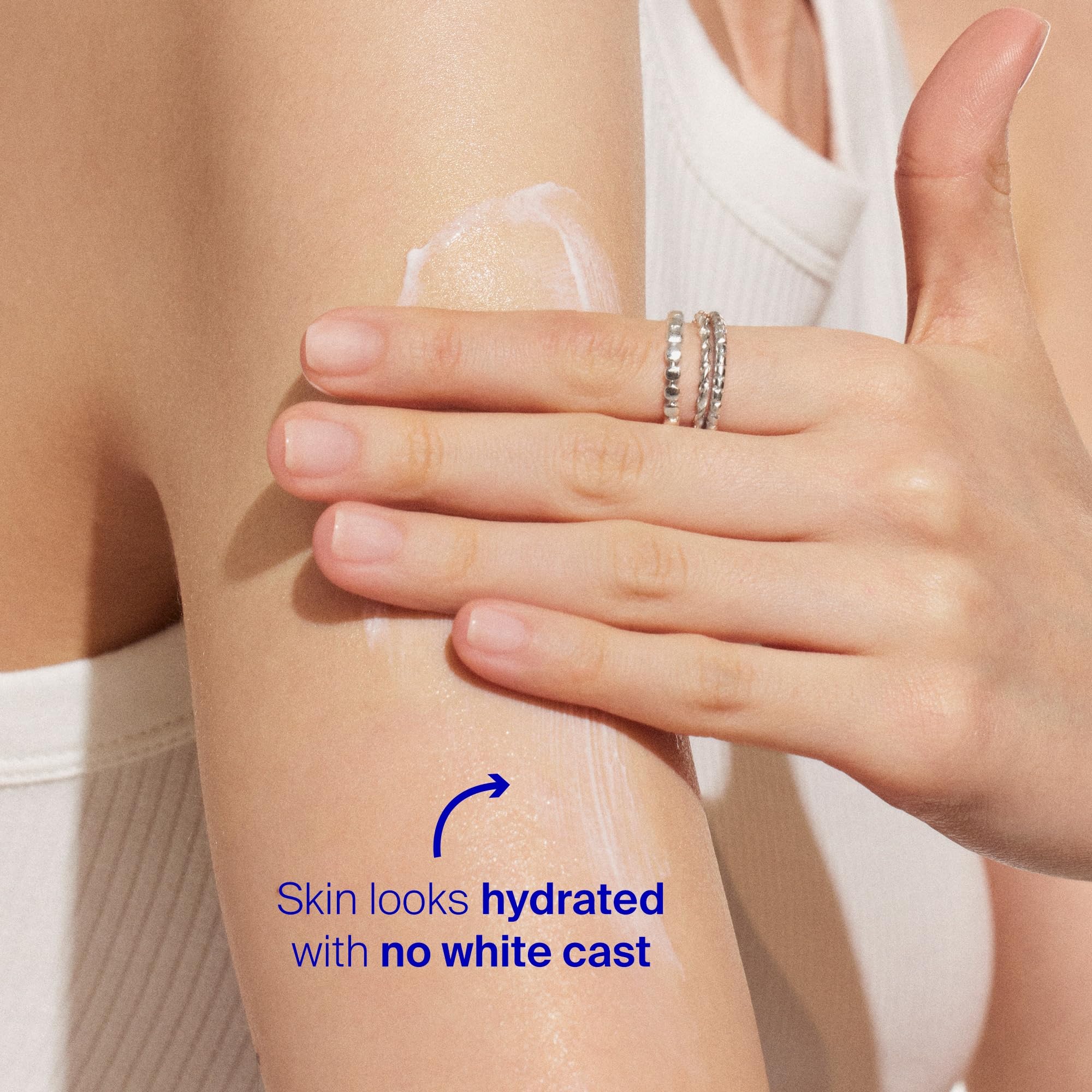 Supergoop! PLAY Everyday SPF 30 leaves no white cast on skin after application.