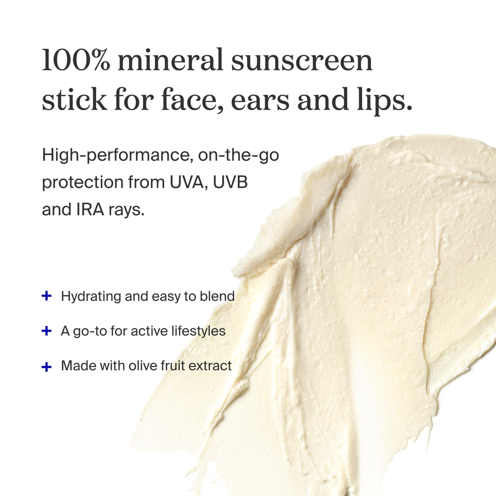 Supergoop PLAY Mineral Stick demonstrates no white cast while gliding smoothly.