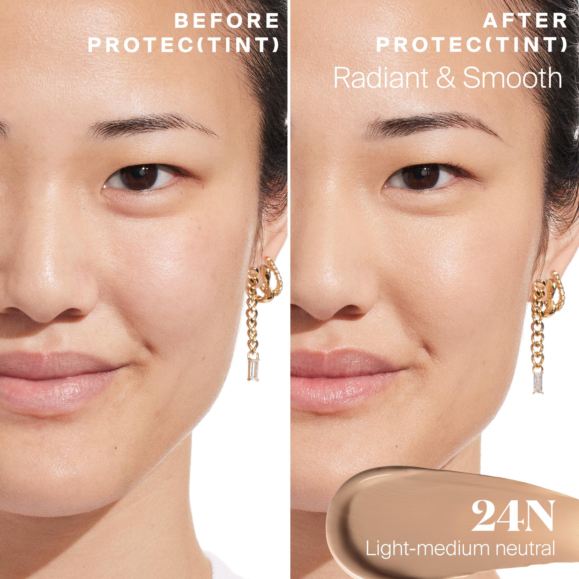 Spread and blend action of Protec(tint) for smooth application