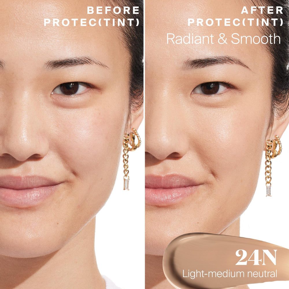 Spread and blend action of Protec(tint) for smooth application