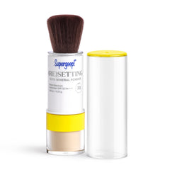 Supergoop! Re-setting Powder SPF 35 compact for on-the-go makeup setting and protection.