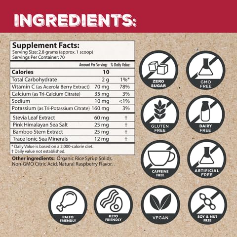 Zero sugar label on Superieur Electrolytes supports keto and vegan lifestyles.