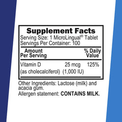 Closeup of Sublingual D3 tablets ready to dissolve for fast absorption.