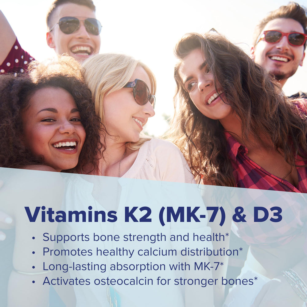 Superior Source K2 MK-7 D3 close-up of tablet dosage labels
