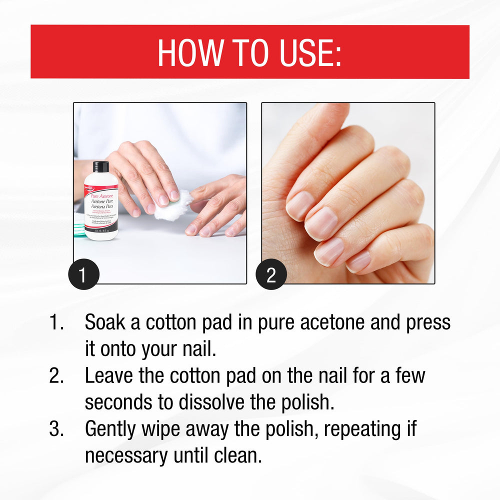 SuperNail Pure Acetone remover packaging image for compact kit