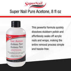 SuperNail Pure Acetone remover in salon setup for efficient workflow