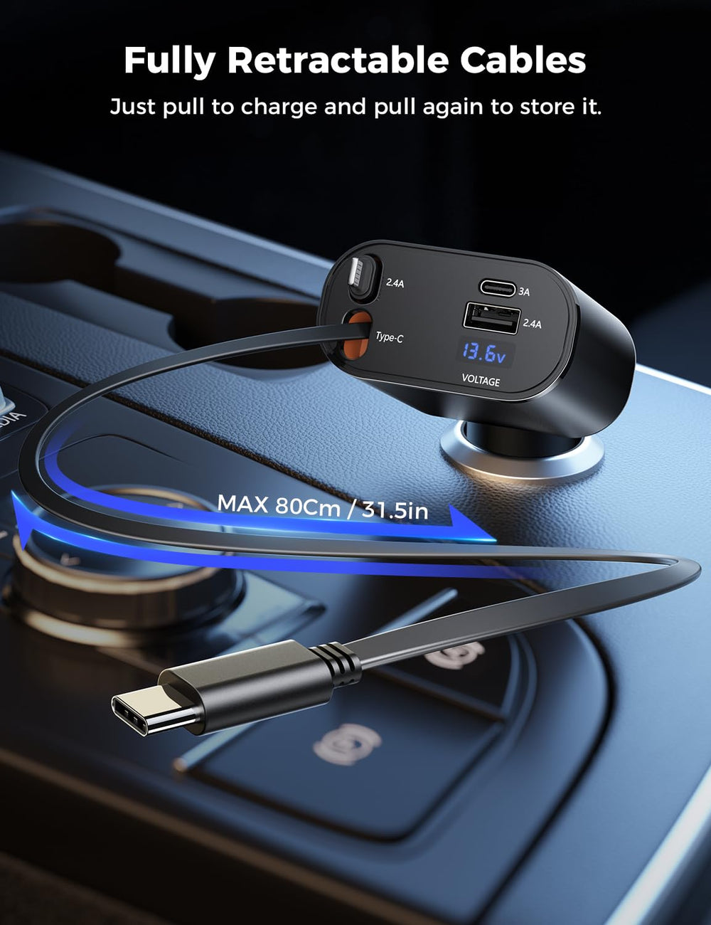 SUPERONE 69W fast charging powers multiple devices on the go