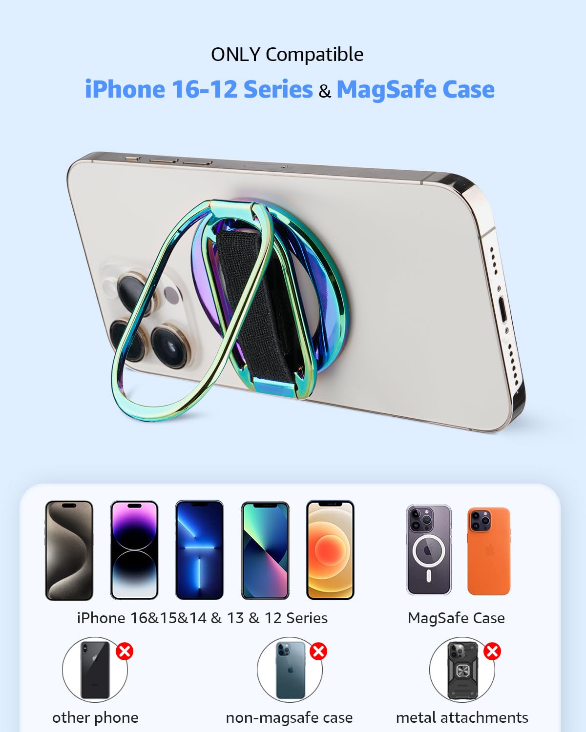 SUPERONE kickstand supports portrait and landscape viewing for videos and calls