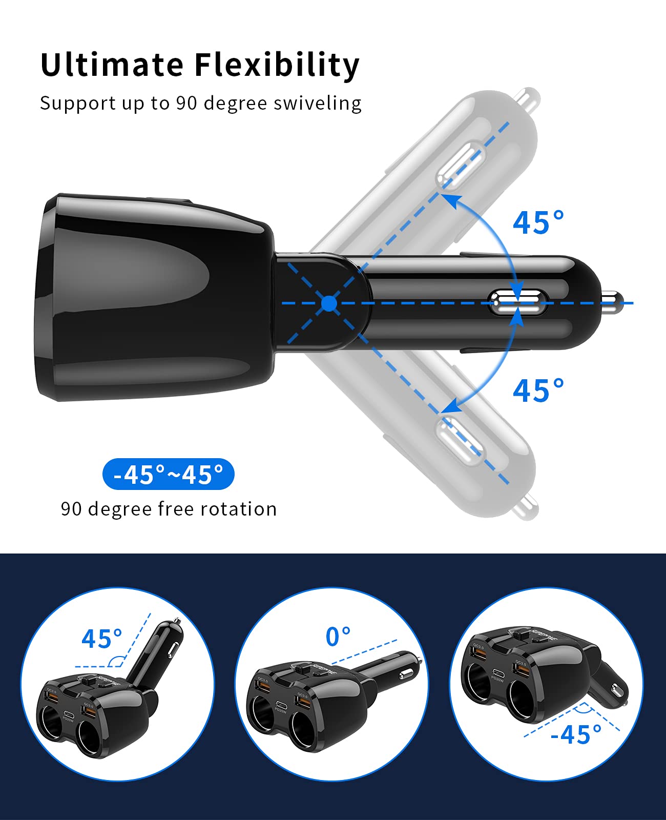 SUPERONE replaceable 15A fuse protects connected devices.