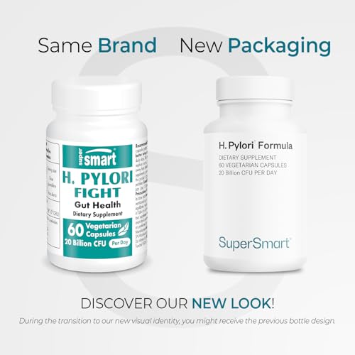 Close-up of Supersmart H. Pylori Formula capsules with smooth, vegan shells.