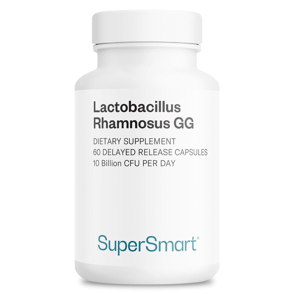 Supersmart LGG bottle capsules for daily probiotic support.