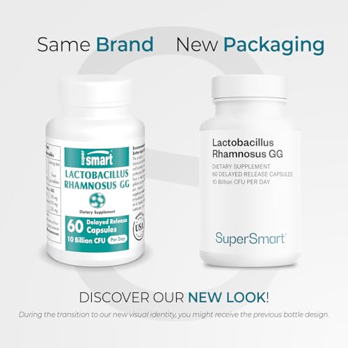 Supersmart LGG label on bottle highlights non-GMO and gluten-free quality.