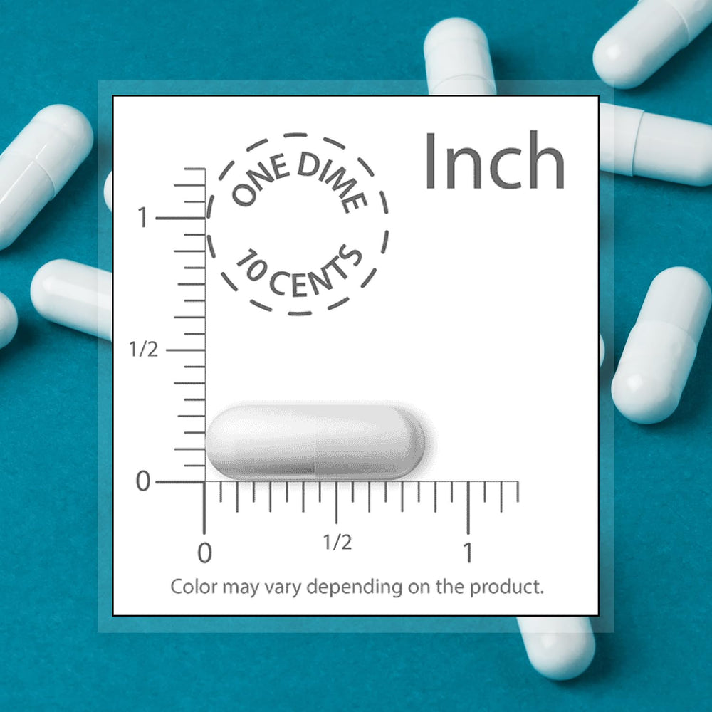Vegetarian Hypromellose capsule shell indicating plant-based format by Supersmart.