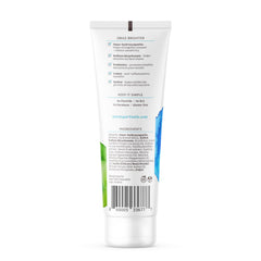 SuperTeeth remineralizing fluoride-free toothpaste tube supports enamel protection and cavity prevention.