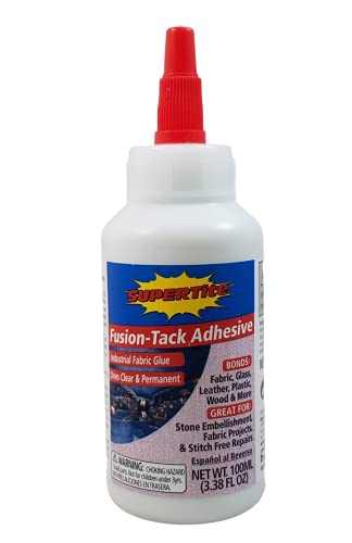 Supertite Fusion Tack adhesive bottle ready for fabric bonds