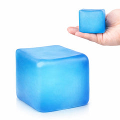 Superzon Square Stress Cube shows ice cube design for tactile calm during busy days