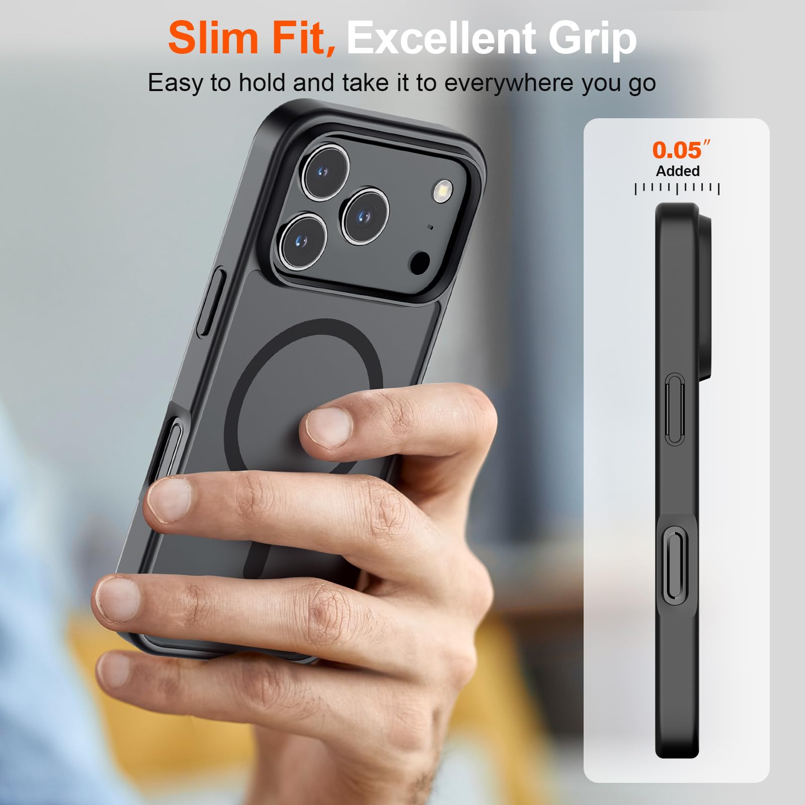 SUPFINE anti-fingerprint back keeps the finish clean.